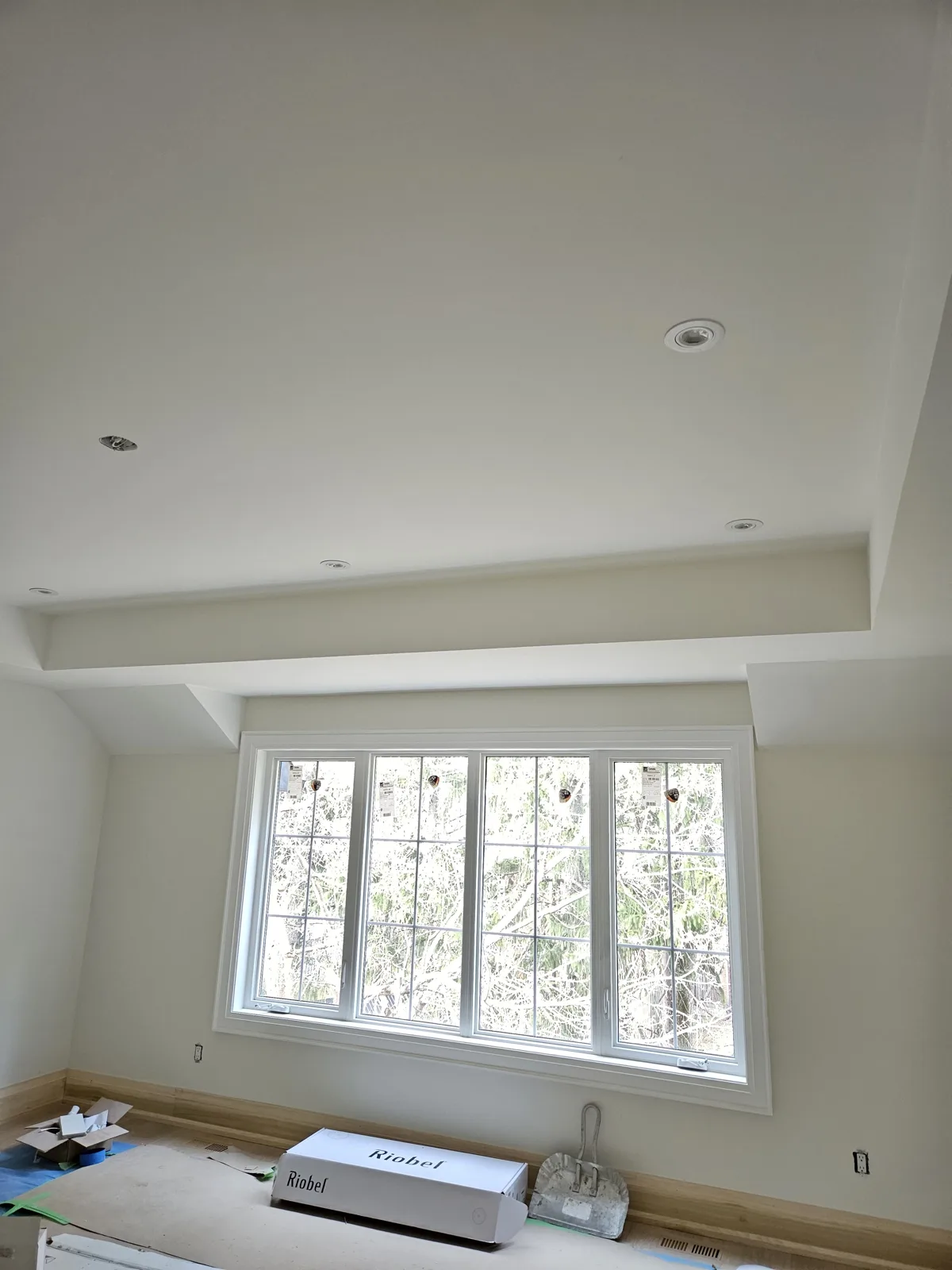 Freshly painted empty room in Noblesville, IN with clean drywall corners and trim ready for showing